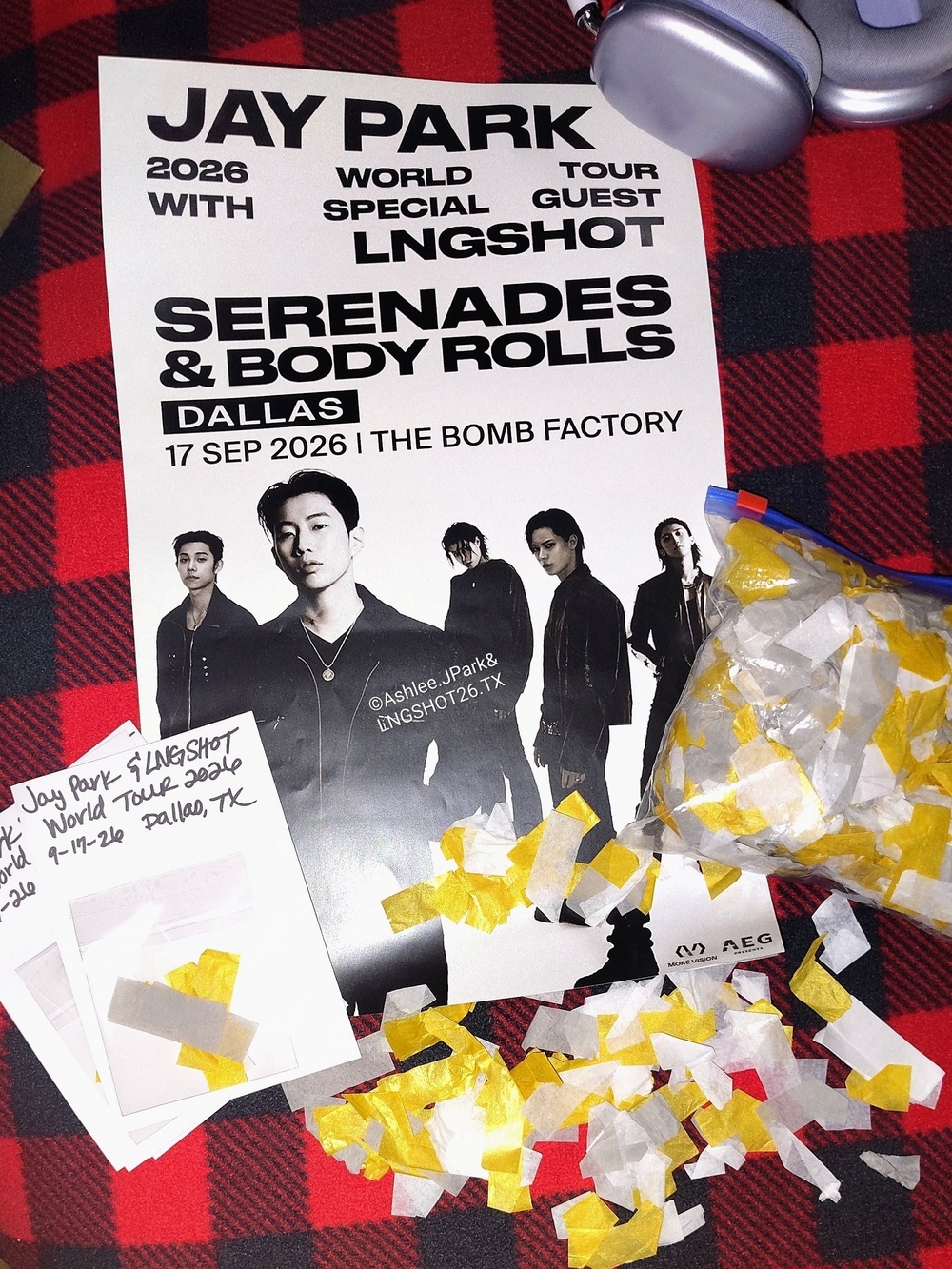 CONFETTI 🎉 (from Jay Park & LNGSHOT World Tour 9-17-2026 Dallas TX)